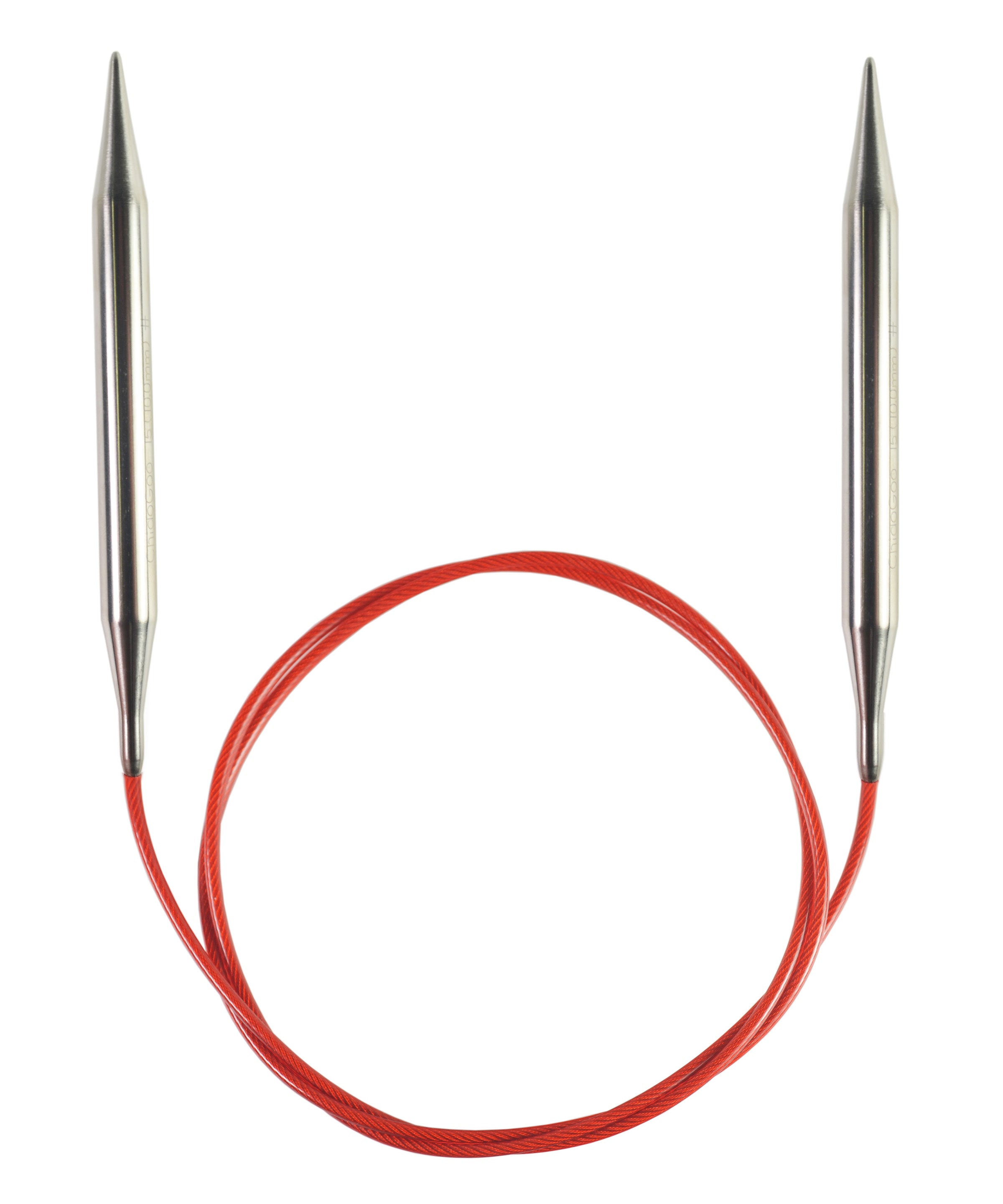  ChiaoGoo Red Line Circular Knitting Needles, 12-Inch/Size 8