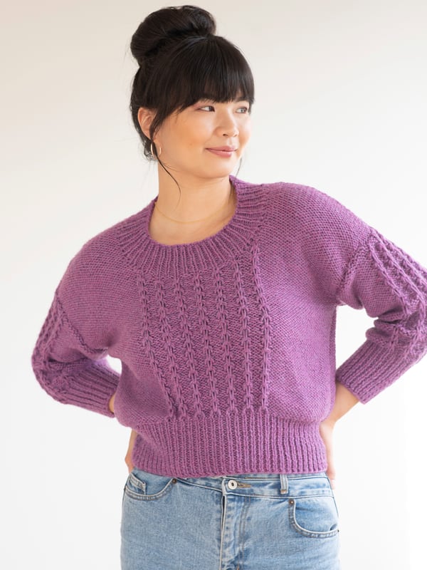 Pasithea Cropped Sweater by the Berroco Design Team *Free Pattern*