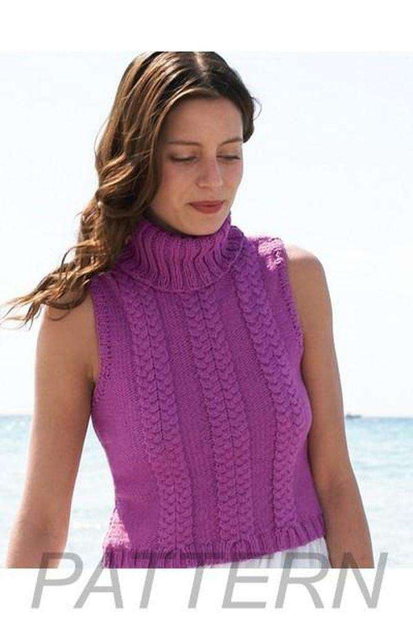 Debbie Bliss 08 Cabled Tank Top PATTERN ONLY