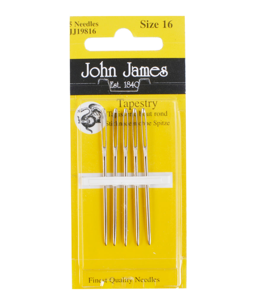 John James Tapestry Needles, Size 16. 5 Count