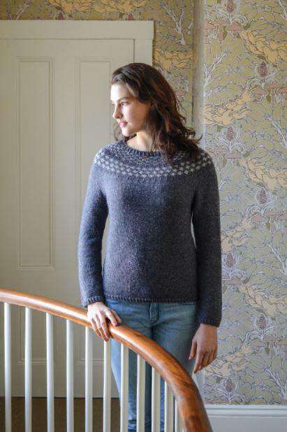 Mended Pullover by Beatrice Perron Dahlen Berroco Pattern