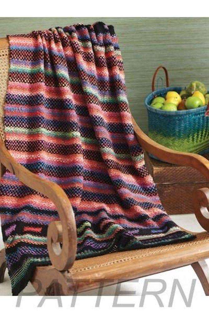 Noro 34 Woven Stitch Blanket PATTERN ONLY